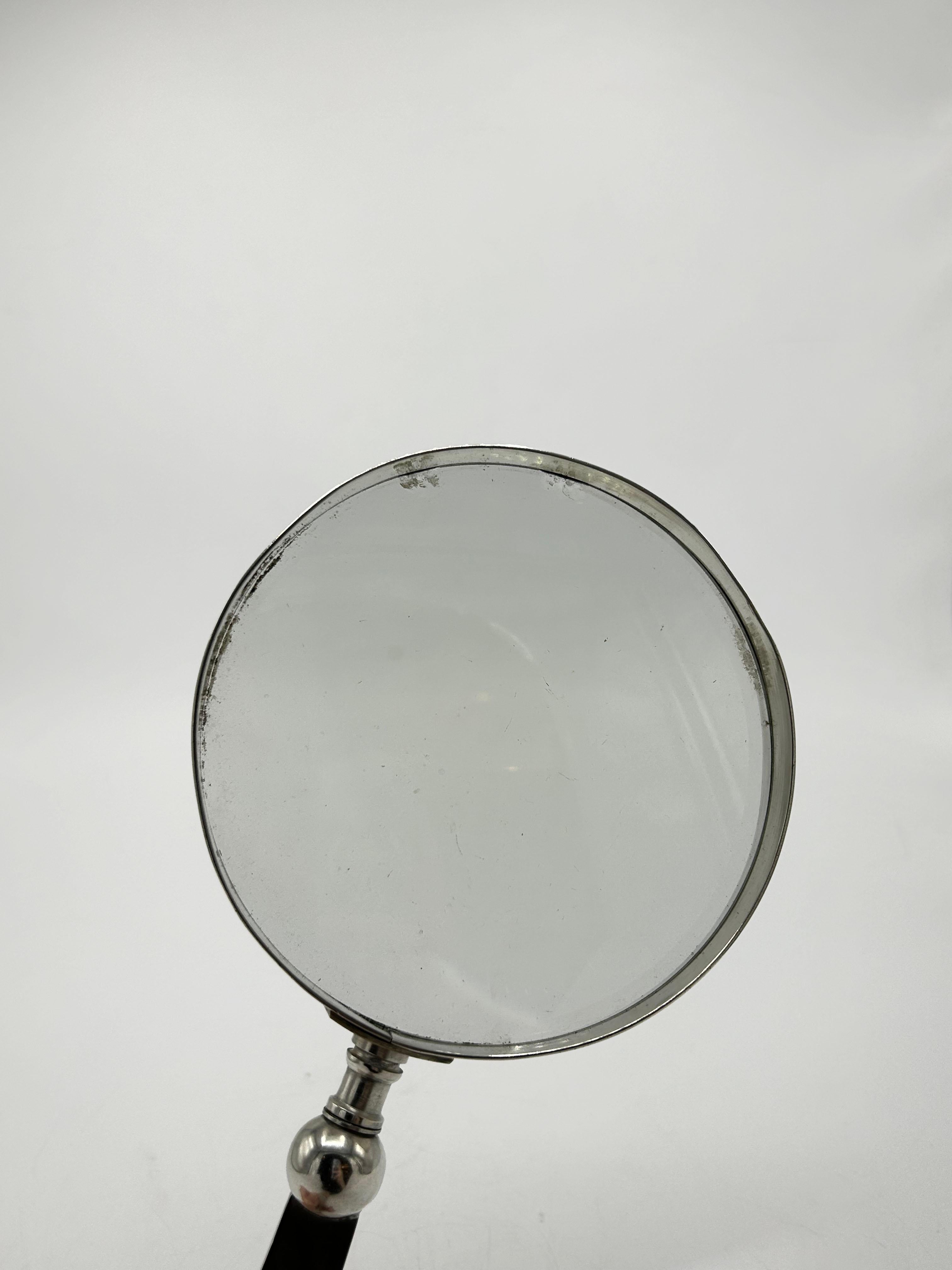 Hermès Schreibtischlupe, Paris, Frankreich, ca. 1960-1970 (Handgefertigt) im Angebot