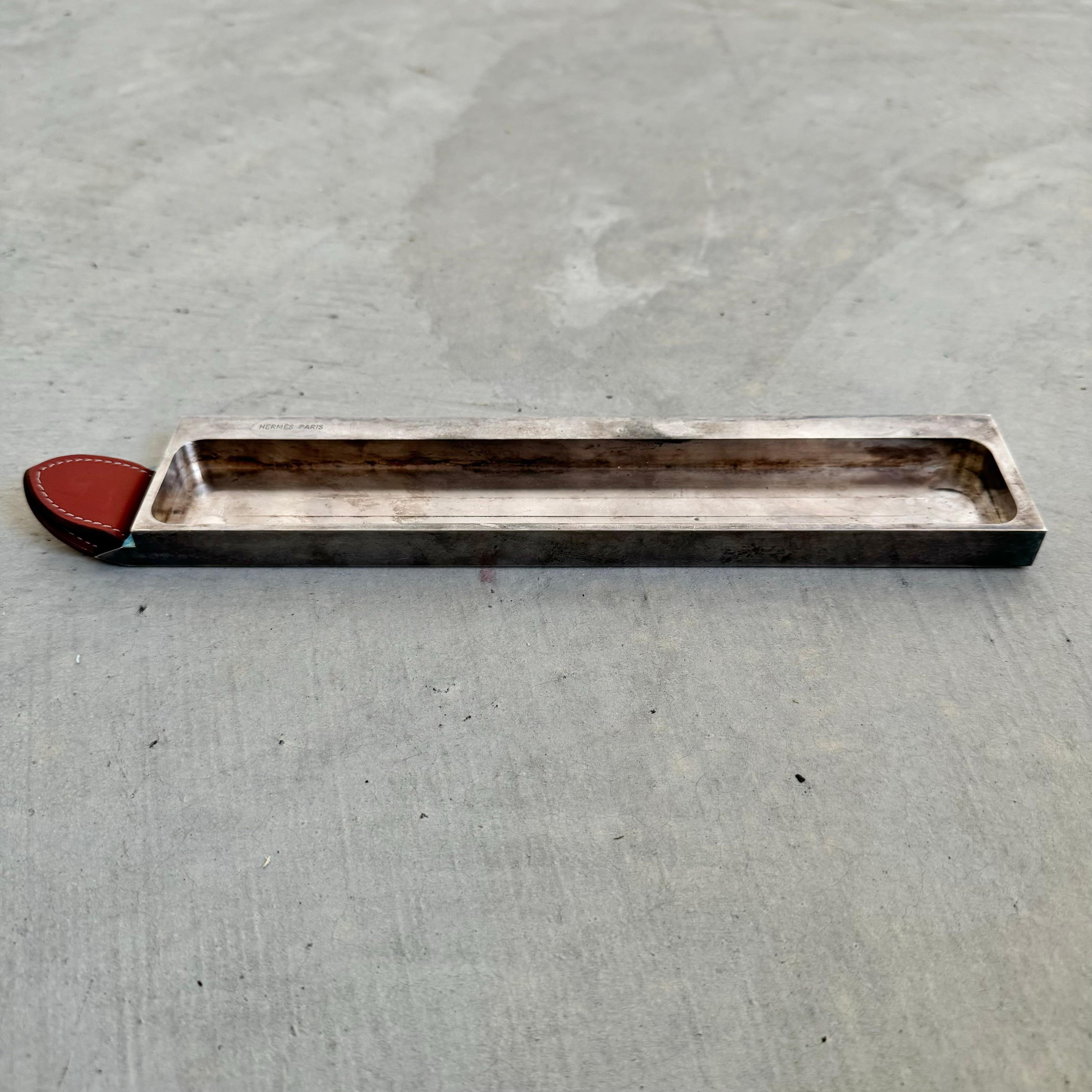 Hermes Desk Tray with Ruler, 1970s France In Good Condition In Los Angeles, CA