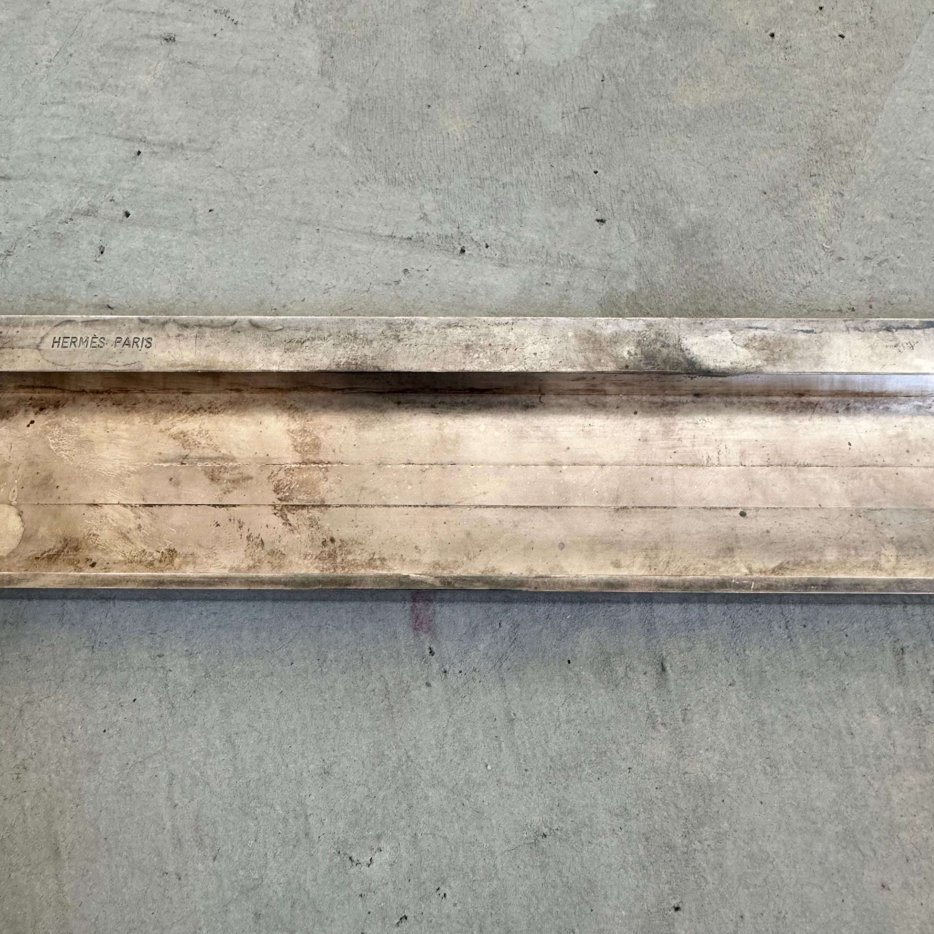 Hermes Desk Tray with Ruler, 1970s France 3