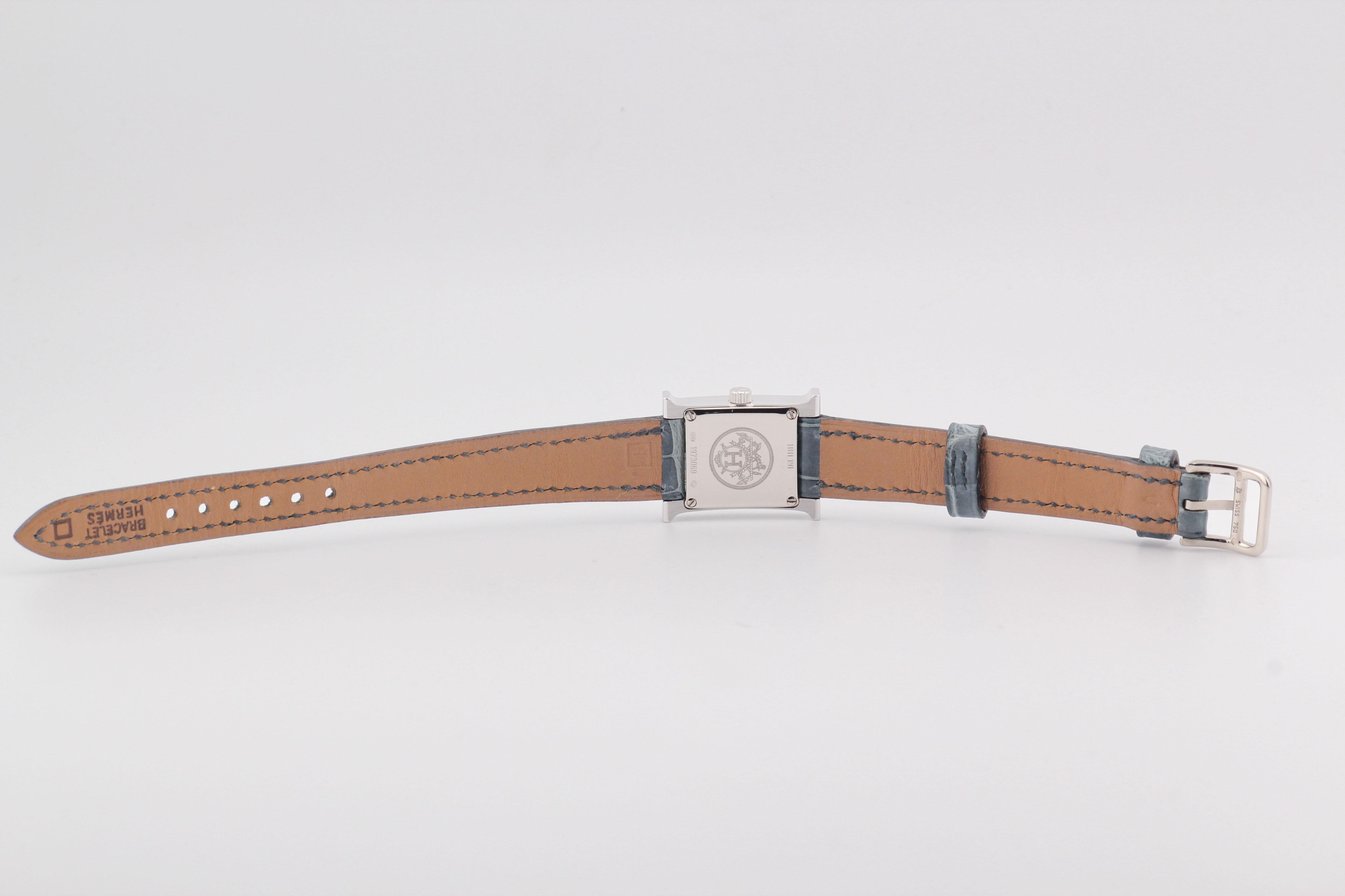 Reloj Hermes Diamond 18kwg H Heure para señora HH1.191 en venta 5