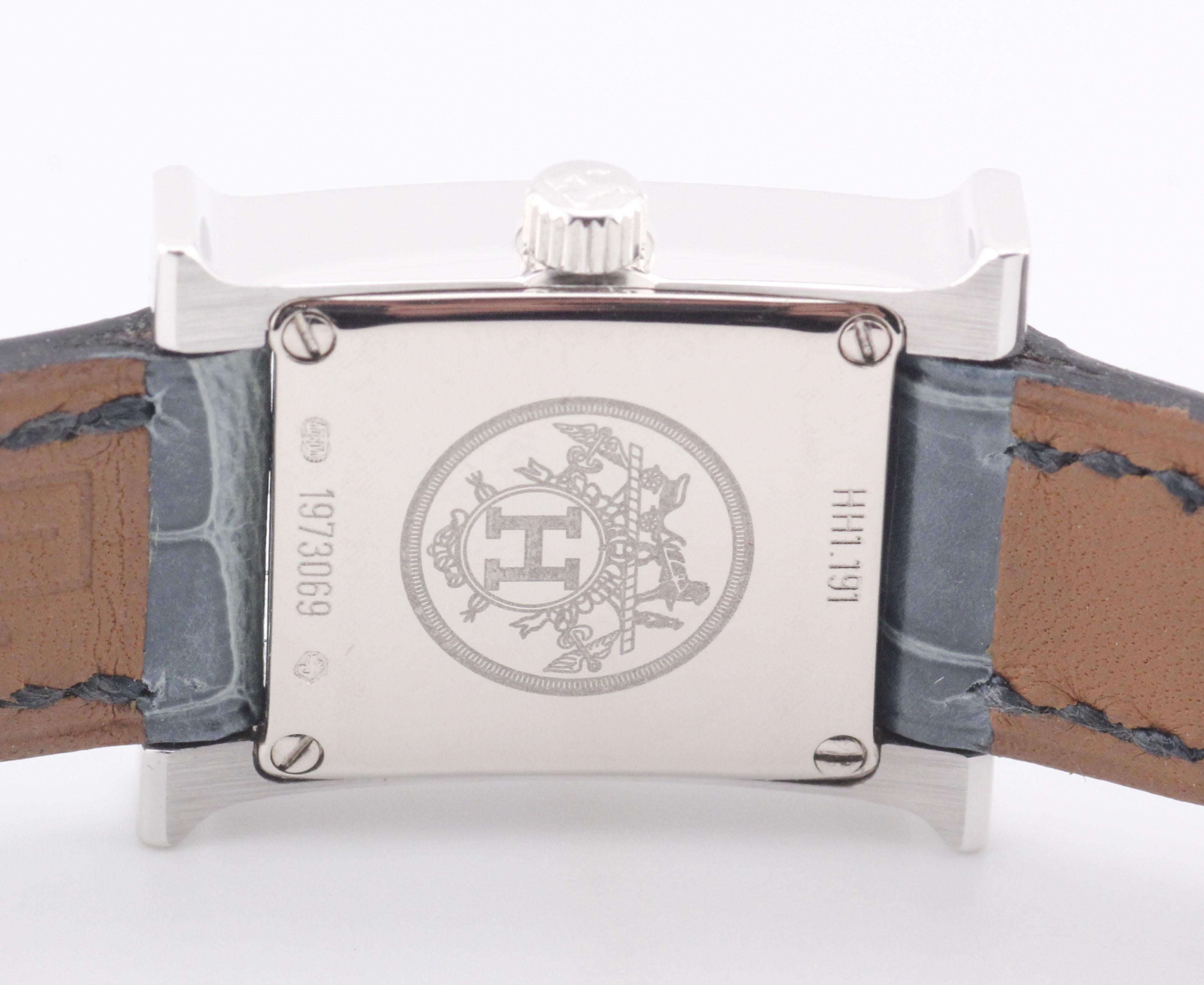 Reloj Hermes Diamond 18kwg H Heure para señora HH1.191 en venta 1