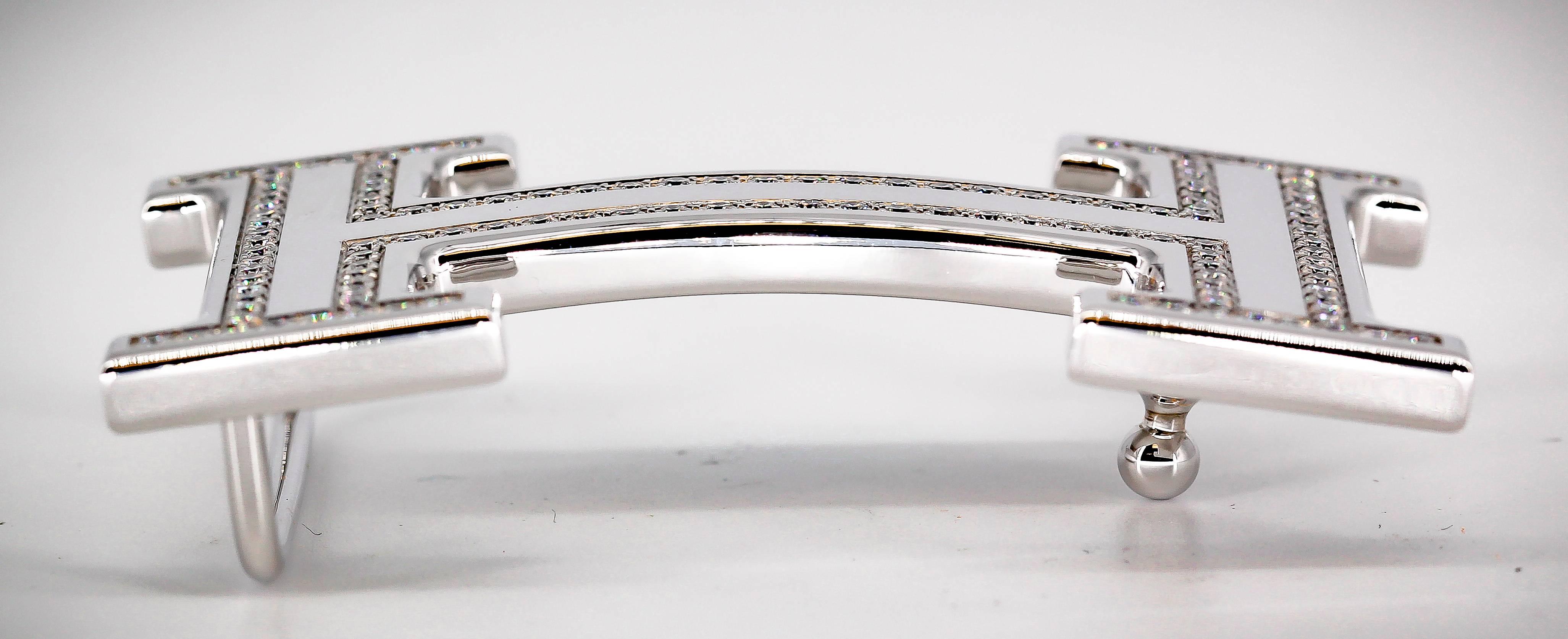 hermes diamond buckle