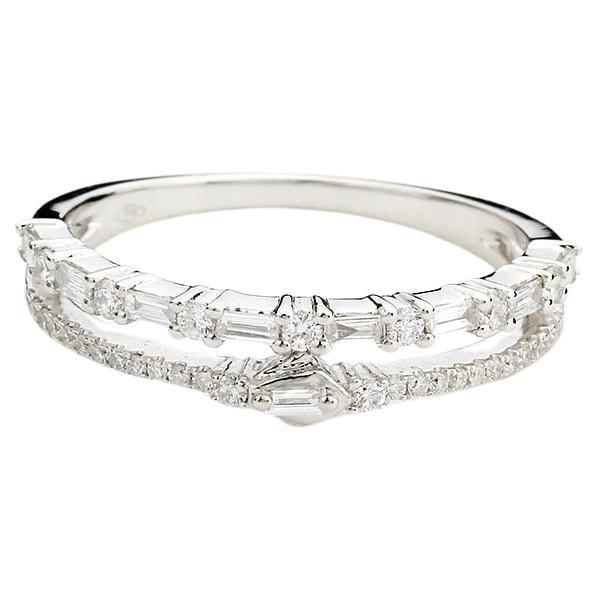 Hermes Diamond Baguette-R Double Ring