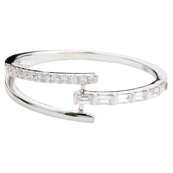 Hermes Diamond Baguette Twin Split Ring