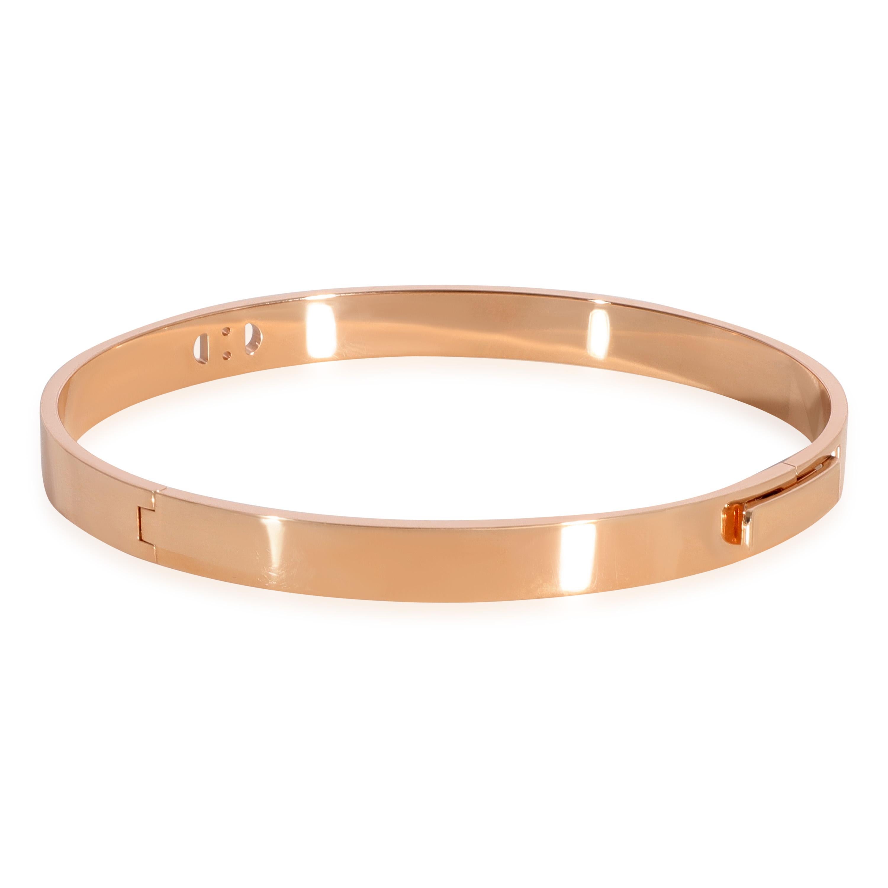 Hermès Diamond Bangle in 18k Rose Gold 0.07 CTW

PRIMARY DETAILS
SKU: 124414
Listing Title: Hermès Diamond Bangle in 18k Rose Gold 0.07 CTW
Condition Description: Retails for 6950 USD. In excellent condition. 6 inches in length. Comes with