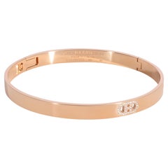 Hermès Diamond Bangle in 18k Rose Gold 0.07 CTW