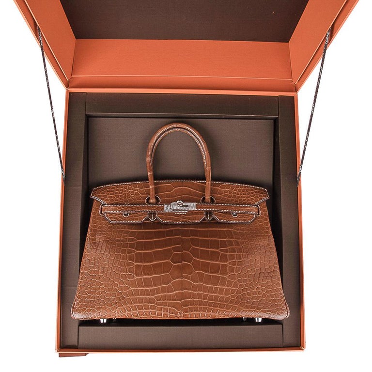 hermes crocodile diamond birkin