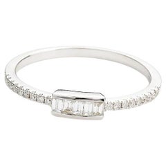 Hermes Diamond Center Double Ring