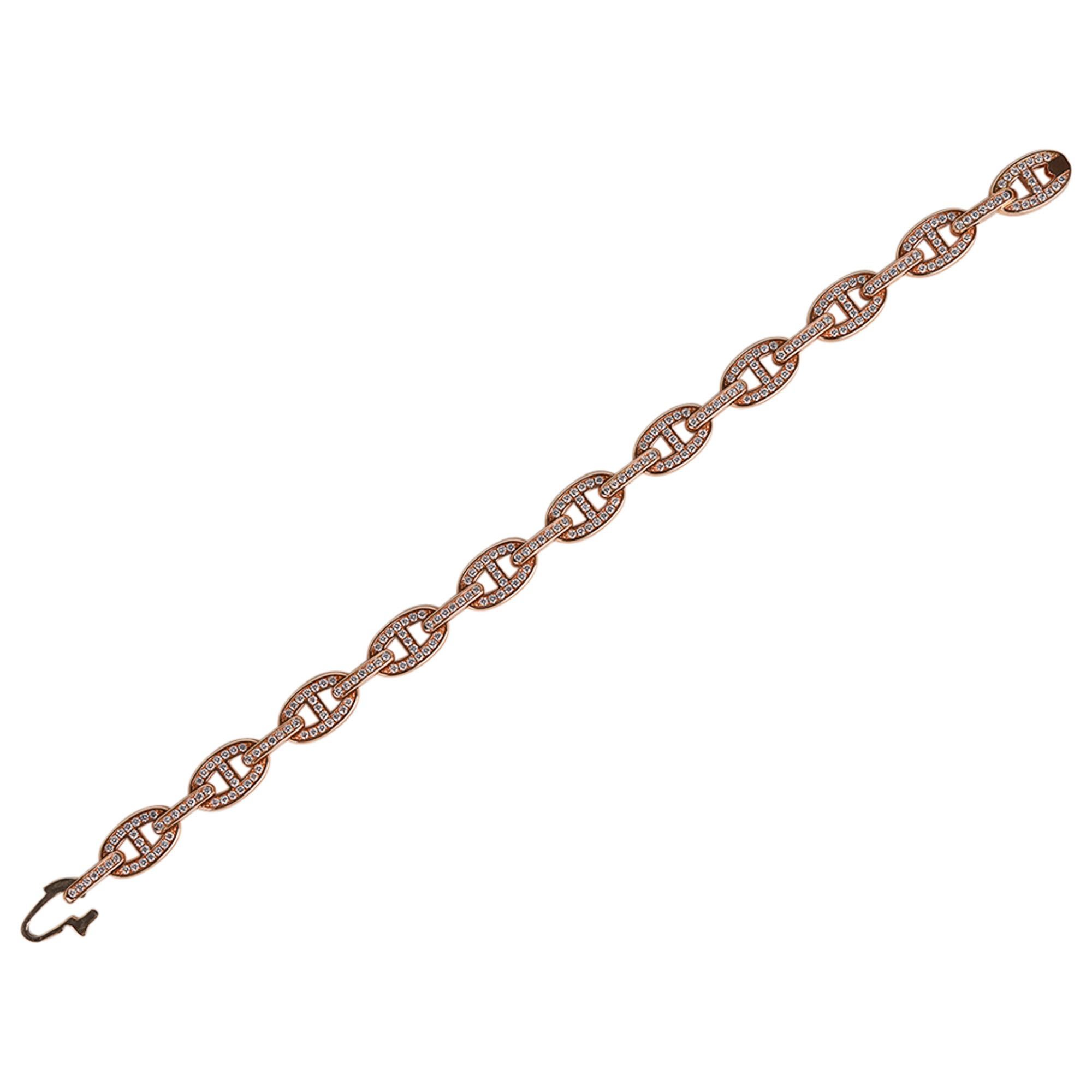 hermes chaine d'ancre diamond bracelet