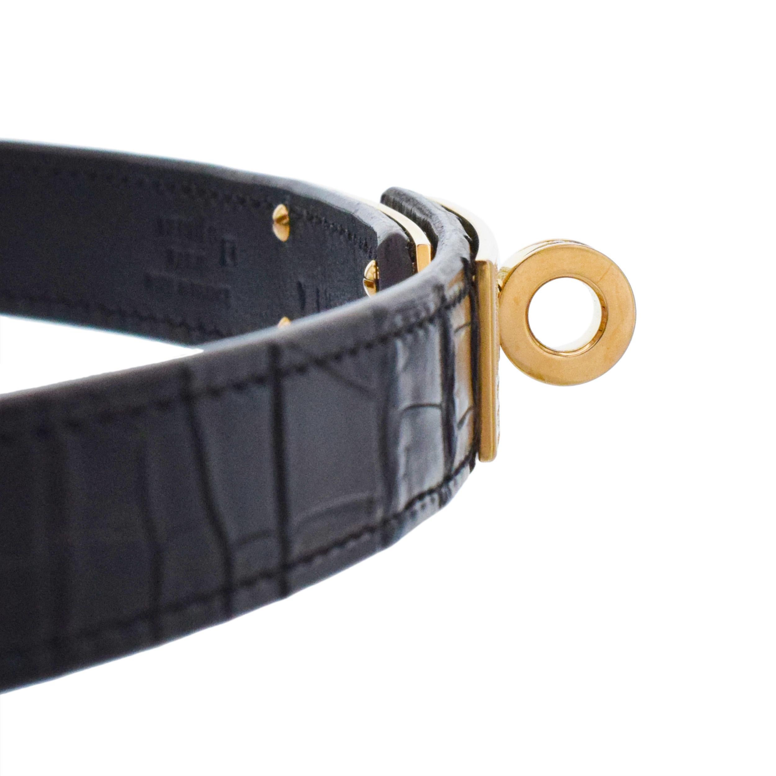 Taille ronde Boucle en diamant Hermes 