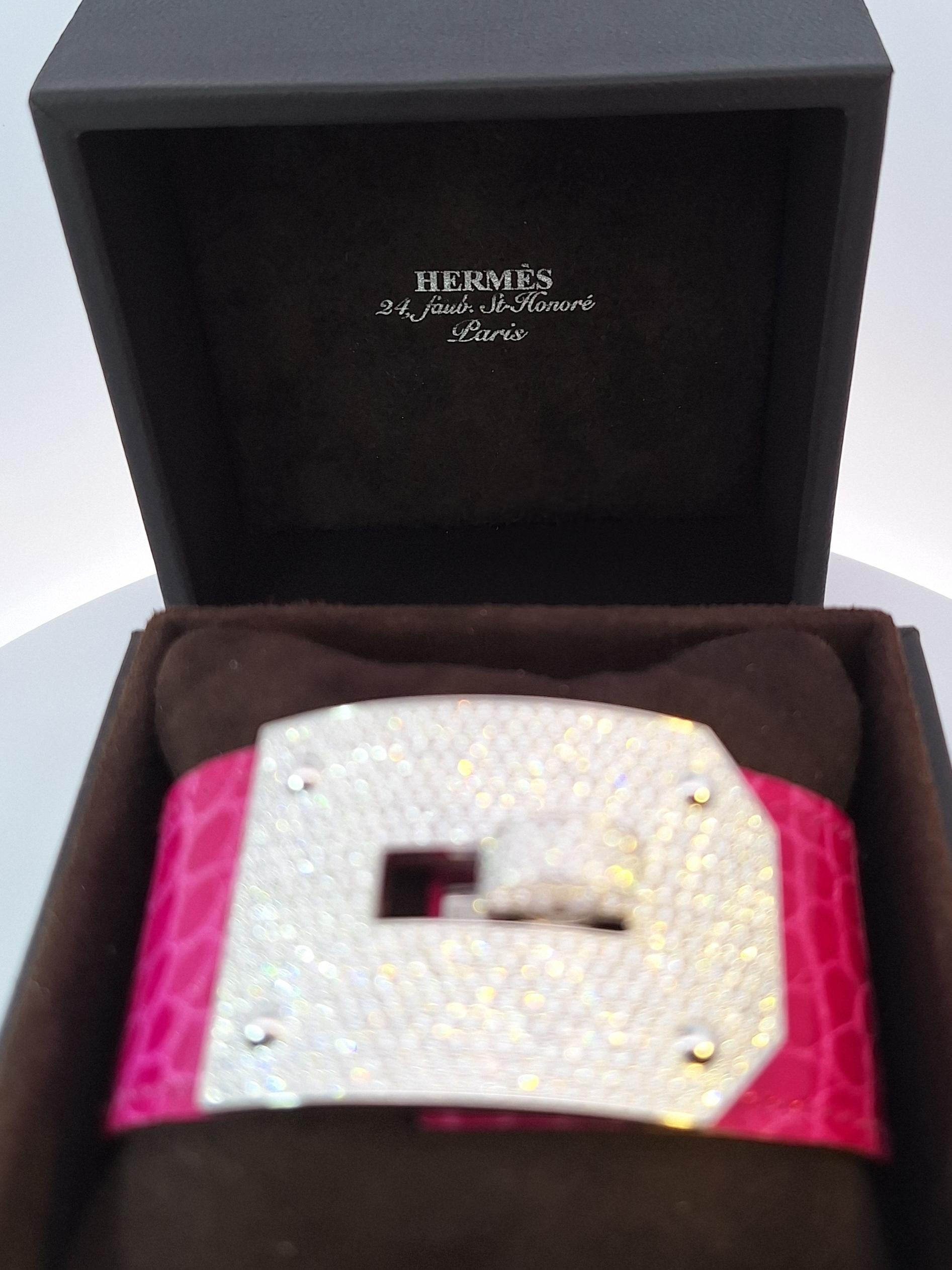 hermès kelly bracelet diamond