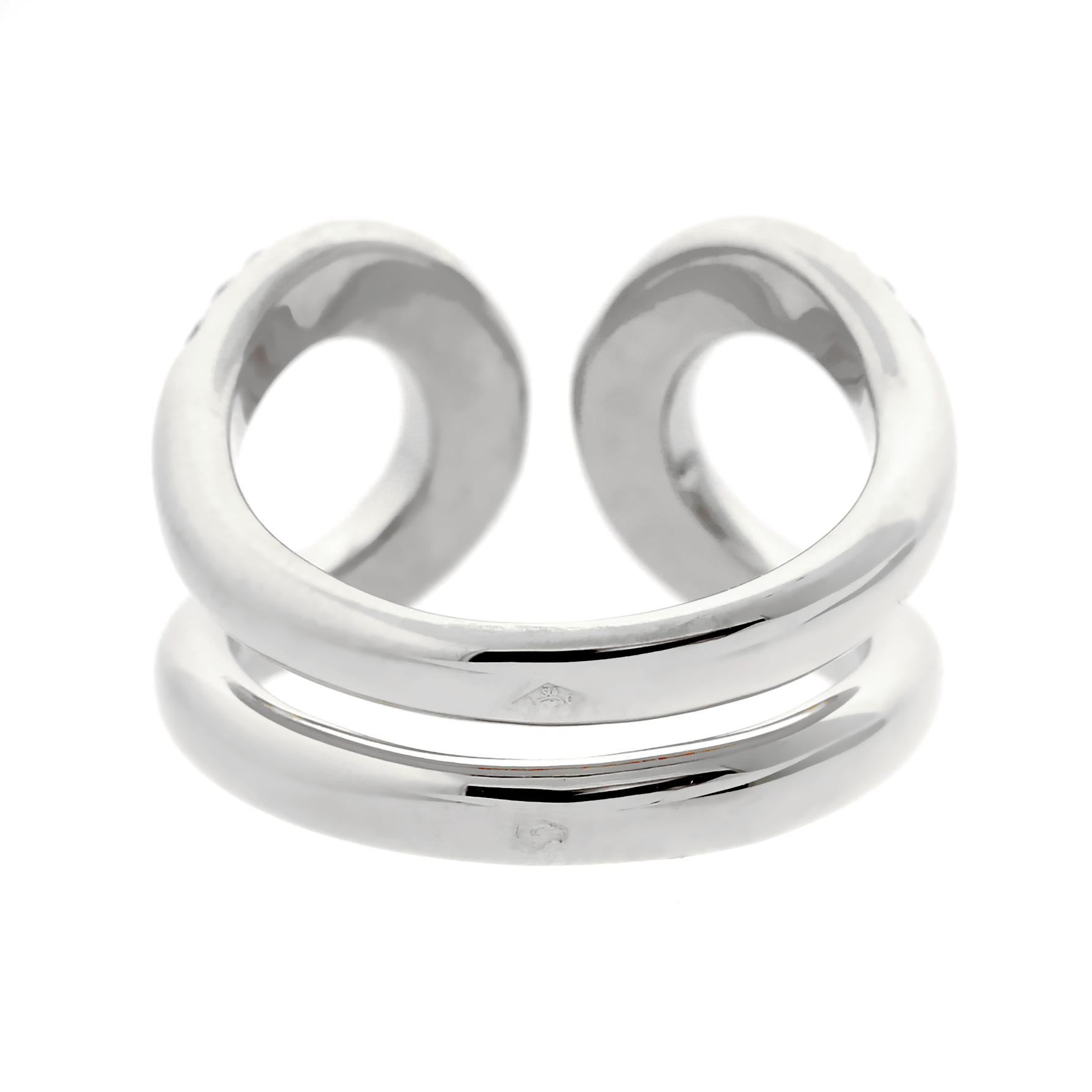 hermes h ring white
