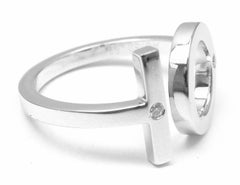 Hermès Diamond Number 10 White Gold Band Ring