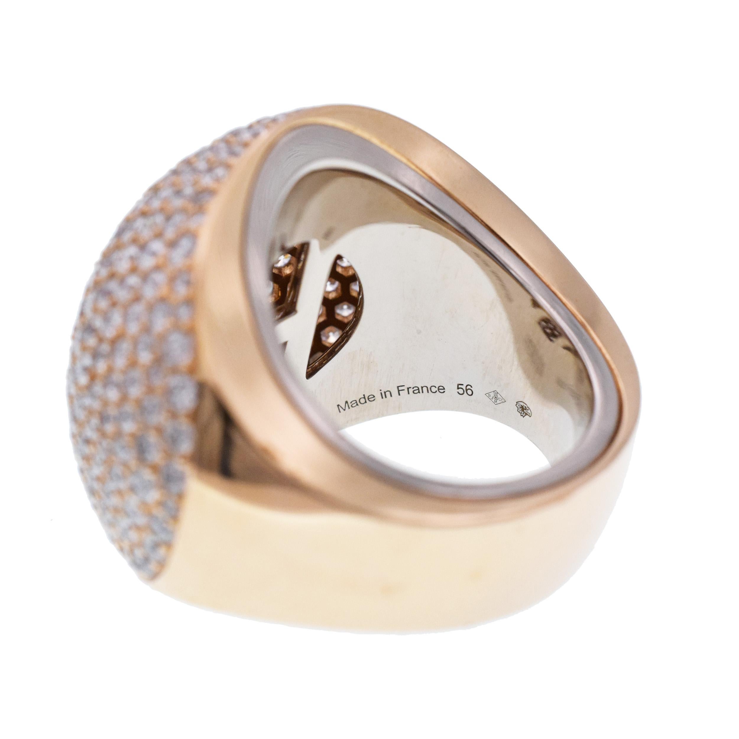 Anello Bombe con diamanti incastonati di Hermès in vendita 3