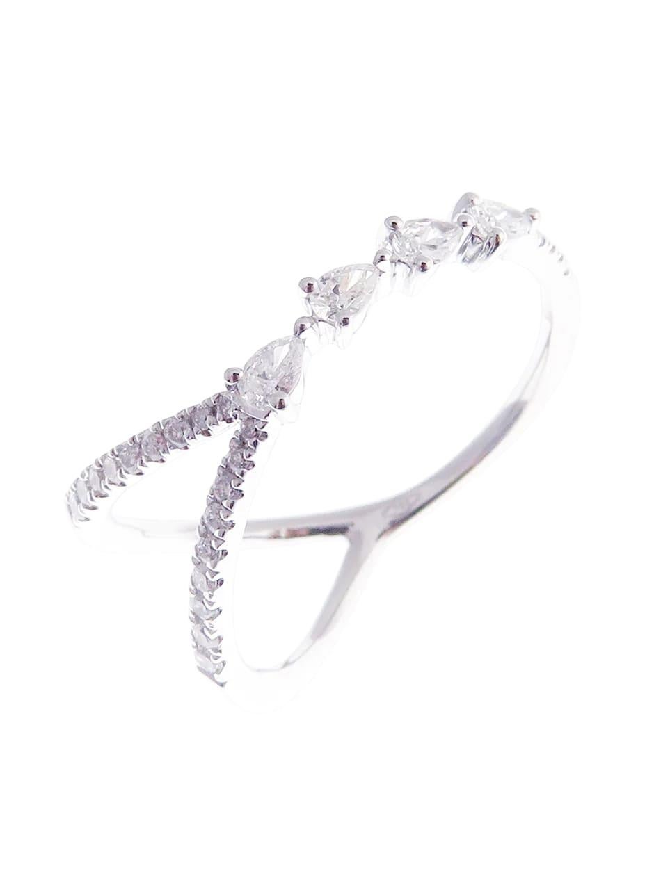 For Sale:  Hermes Diamond Tear-4 Split Ring 3