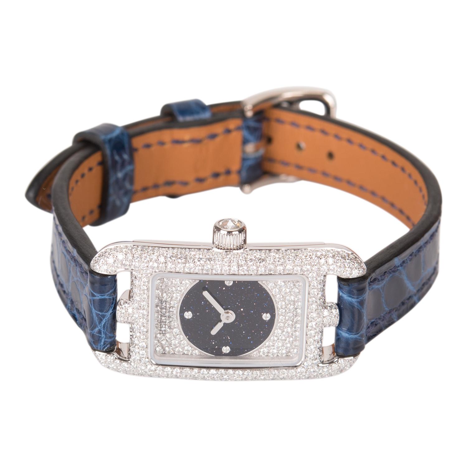 hermes nantucket diamond watch