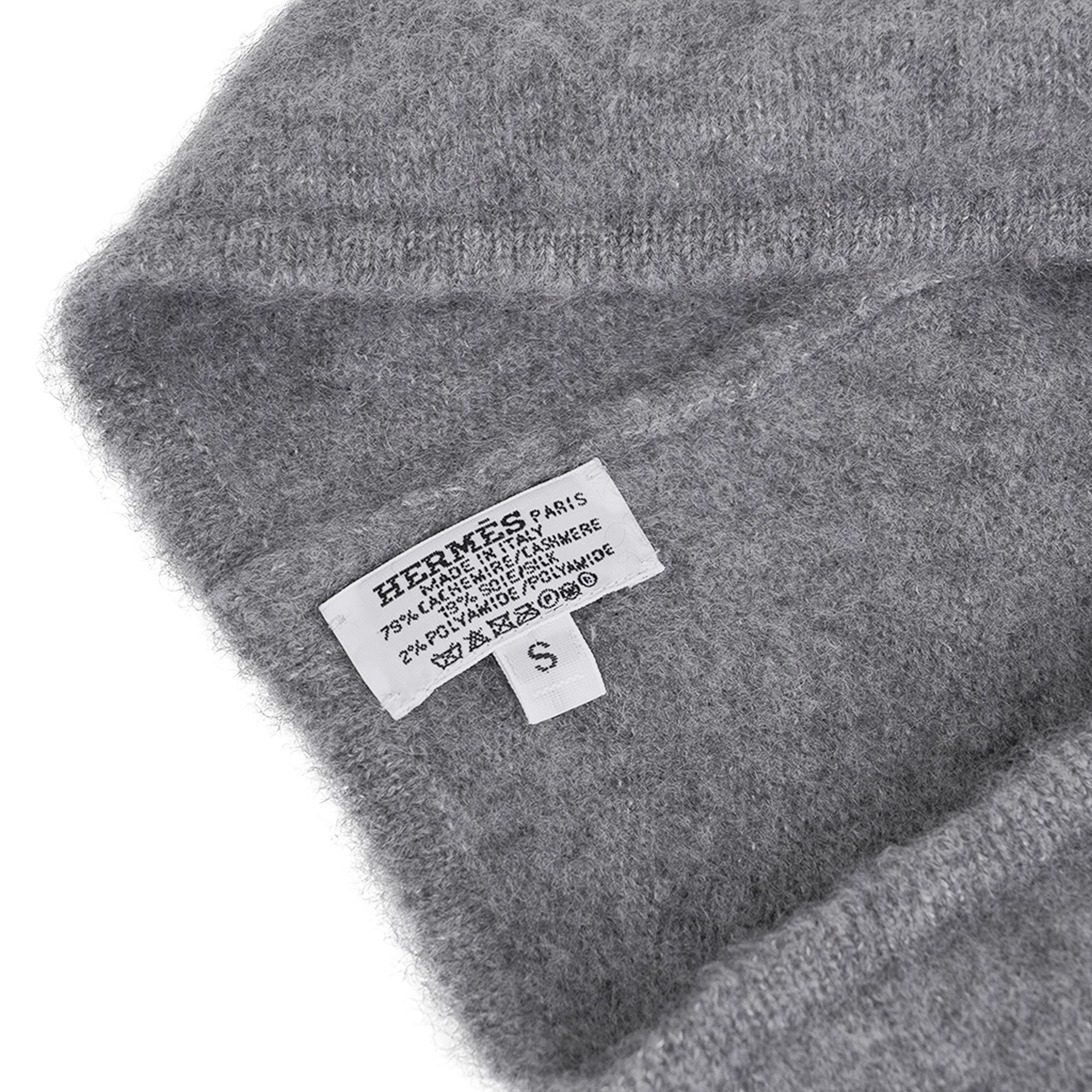 Hermes Diva Beanie and Cowl Set Gris Cashmere / Silk S 1