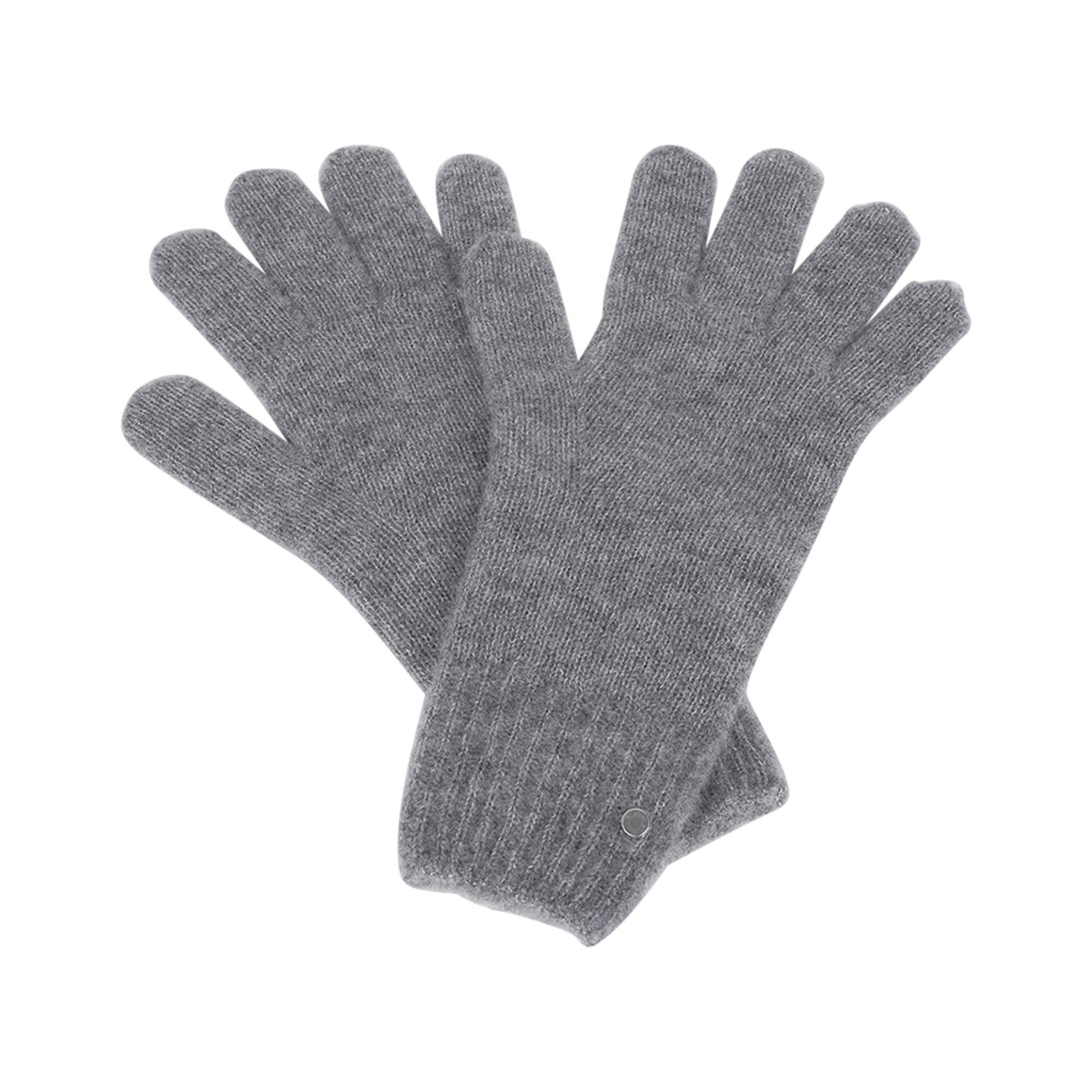 Hermes Diva Handschuh- und Fäustlingsset aus Kaschmir/Seide in Gris M (Grau) im Angebot