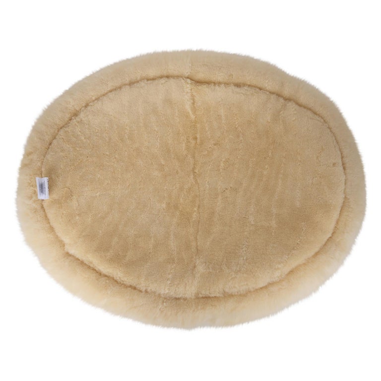 Hermes Dog Bed Oakwood with Two Sided Cushion New w/ Box at 1stDibs