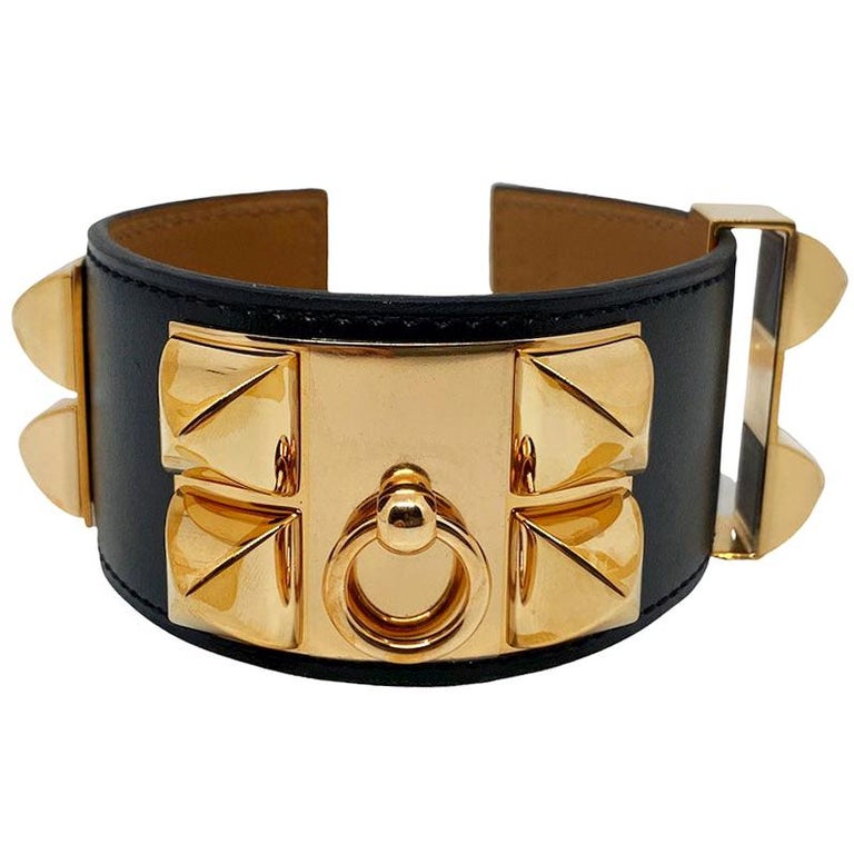 HERMES Dog Collar Bracelet at 1stDibs