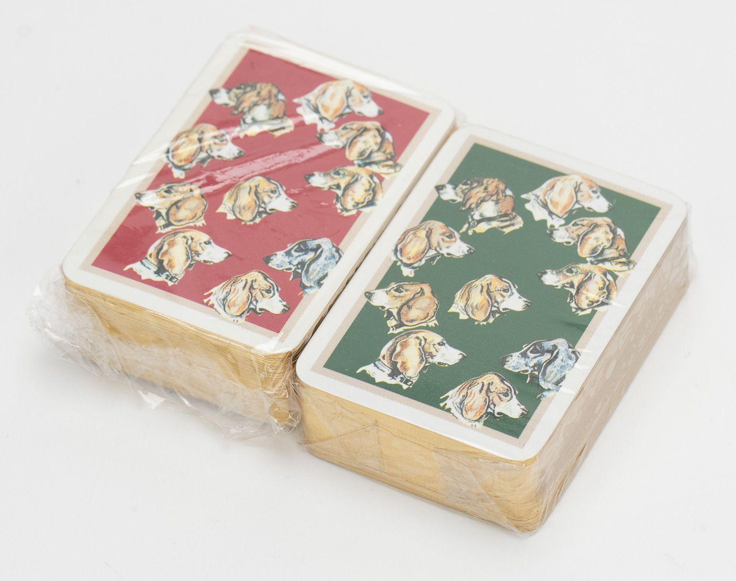 Hermès Dog Mini Poker Cards With Box In Excellent Condition In West Hollywood, CA
