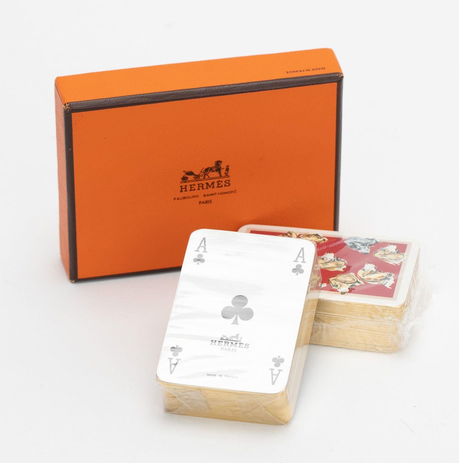 Hermès Dog Mini Poker Cards With Box 1