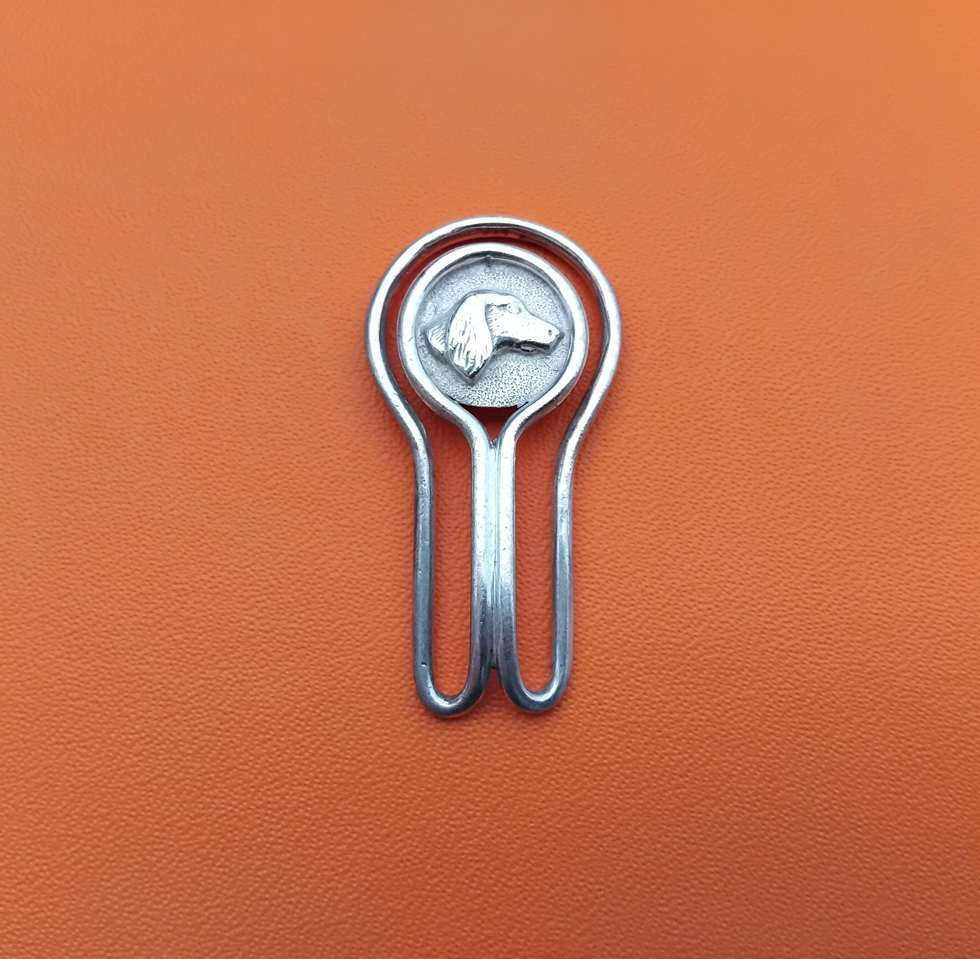 Hermès Dog Paper Clip Money Clip Bookmark Siver For Sale 7