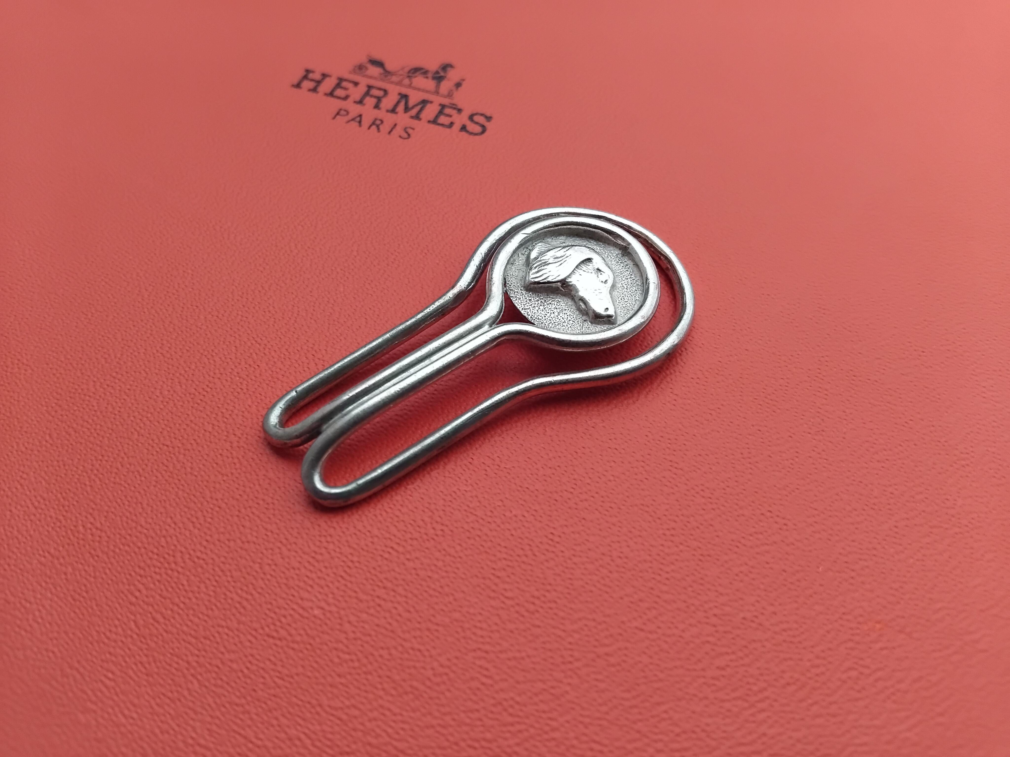 Gray Hermès Dog Paper Clip Money Clip Bookmark Siver For Sale