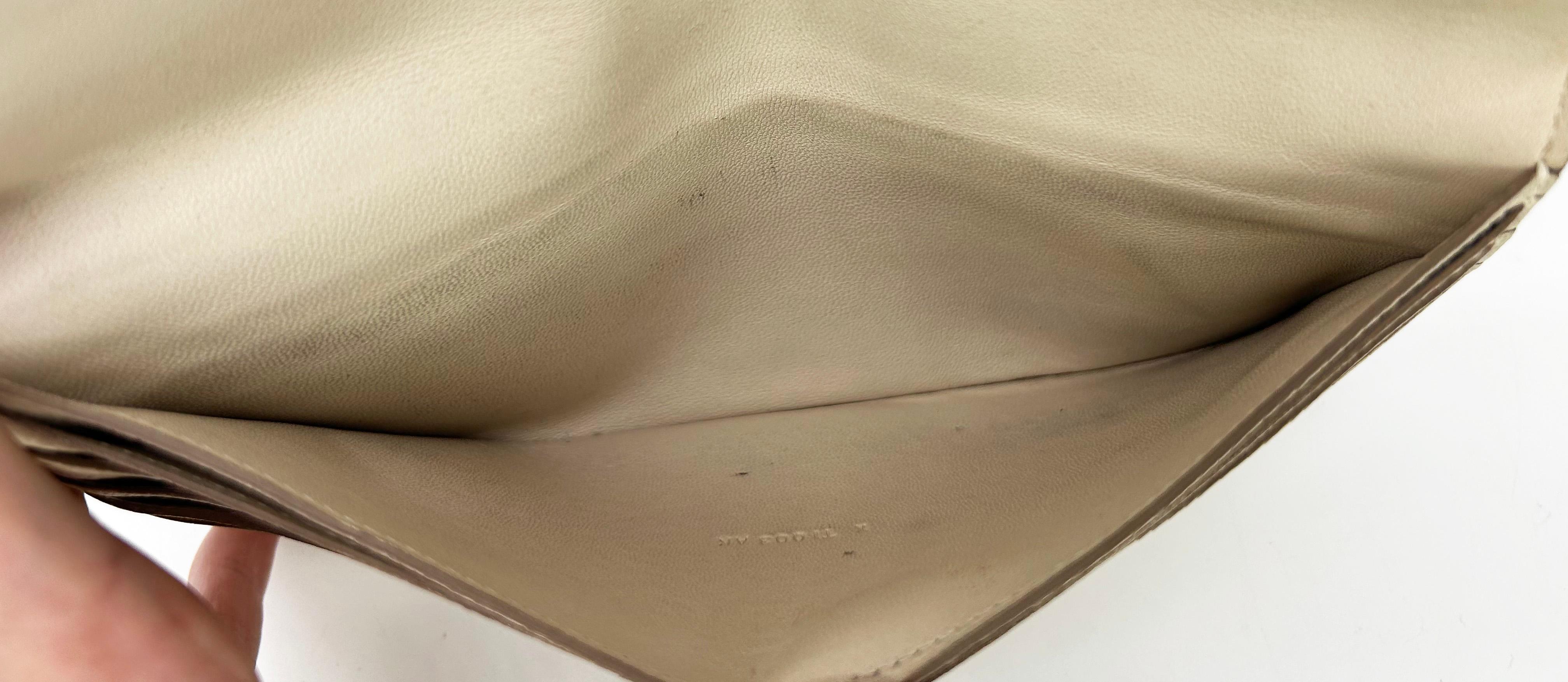 Hermes Dogon Beige Clemence Billetera Bi Fold Piel en venta 8