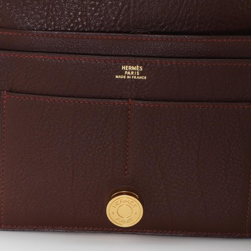Women's Hermes Dogon Duo Combined Wallet Leather