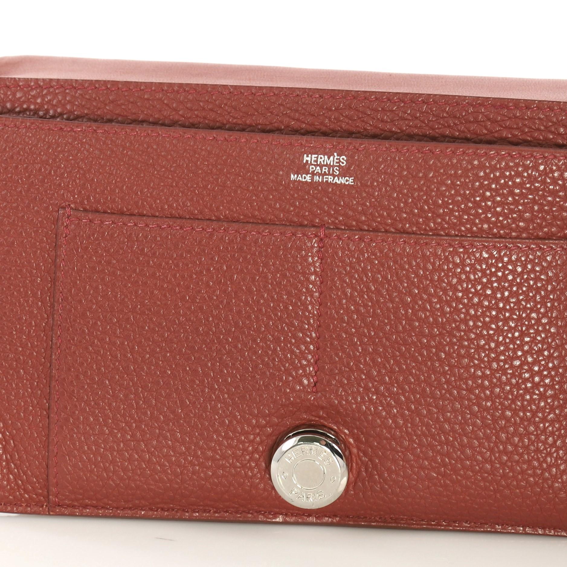 Women's Hermes Dogon Duo Combined Wallet Leather