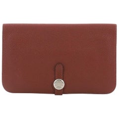 Hermes Dogon Duo kombinierte Brieftasche aus Leder