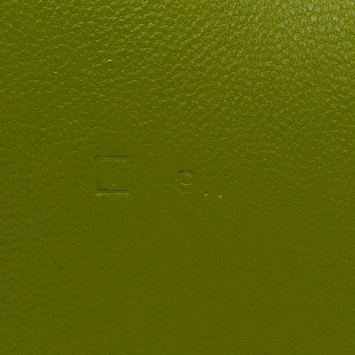 HERMES Dogon Duo vert togo cuir PHW boucle à travers long portefeuille en vente 4
