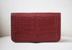 Hermès Dogon Duo Matte Alligator Wallet