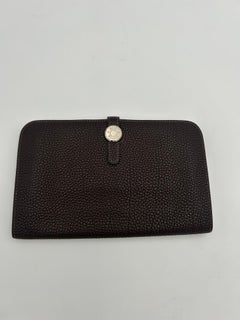 Hermès Dogon Duo Wallet Brown Leather 2006