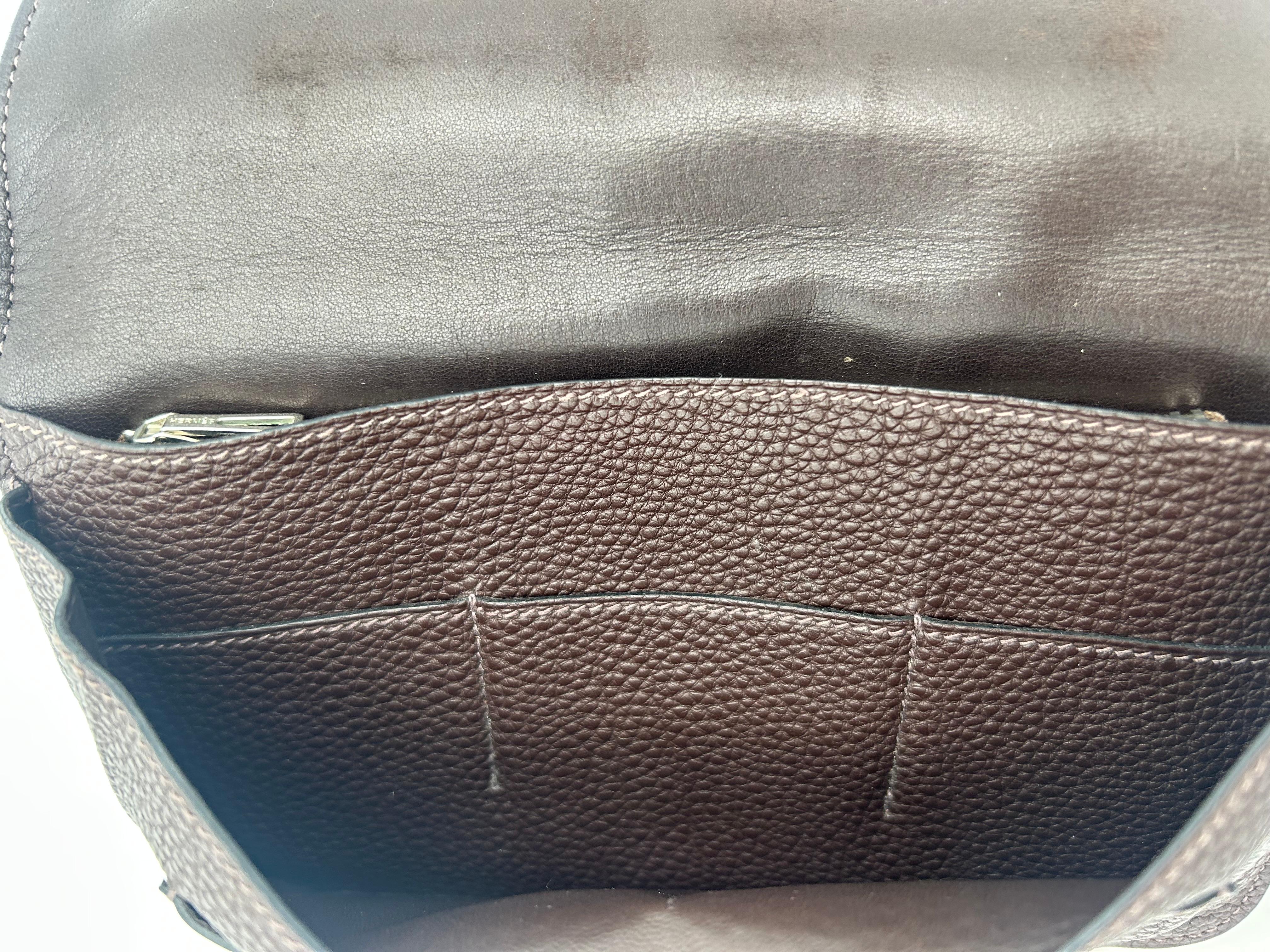 Hermès Dogon Duo Wallet Brown Leather 2006 For Sale 1
