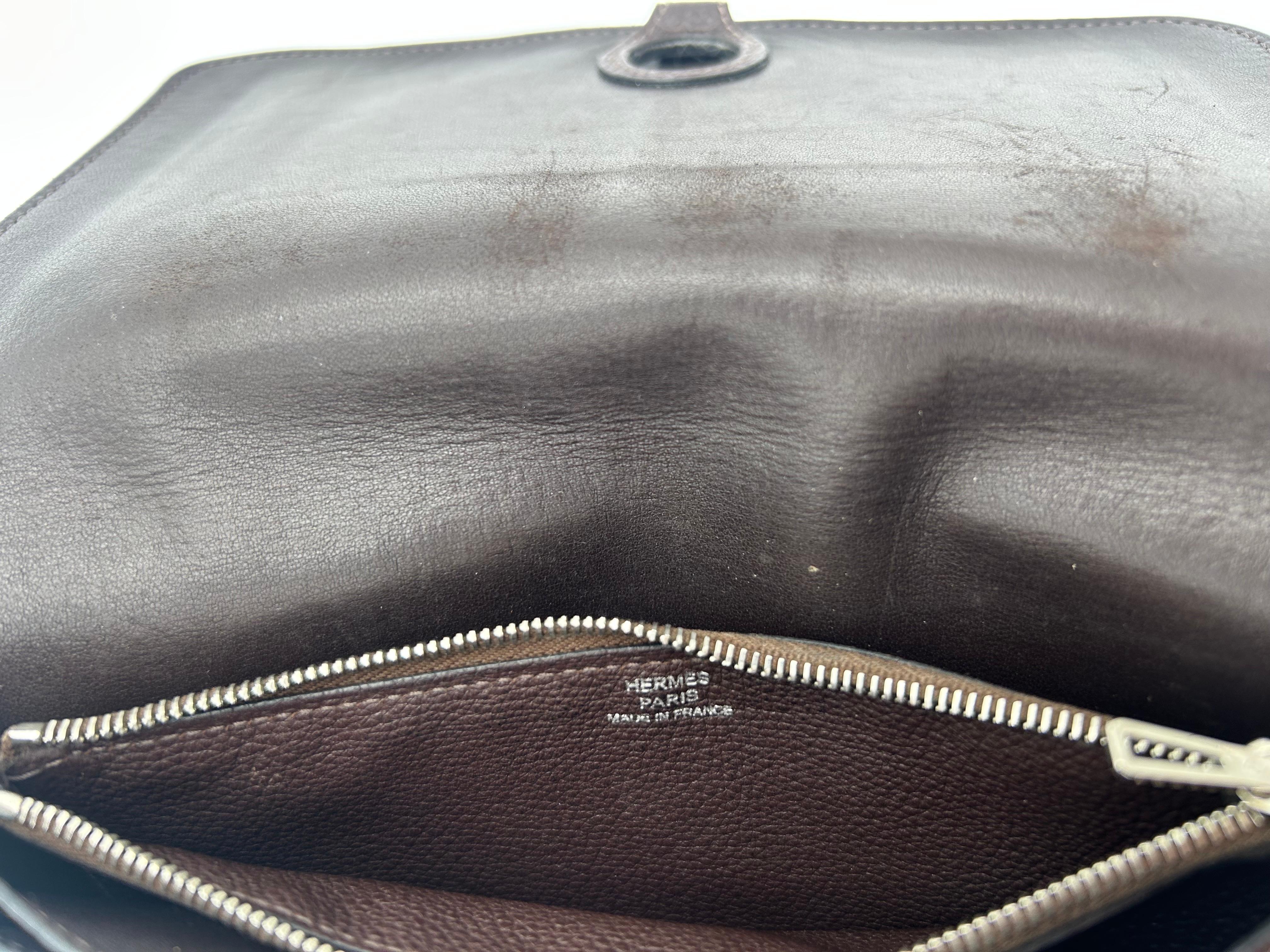 Hermès Dogon Duo Wallet Brown Leather 2006 For Sale 4