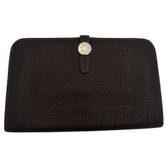 Hermès Dogon Duo Wallet Brown Leather 2006