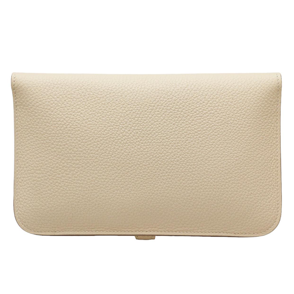 Beige HERMES Dogon Duo Wallet