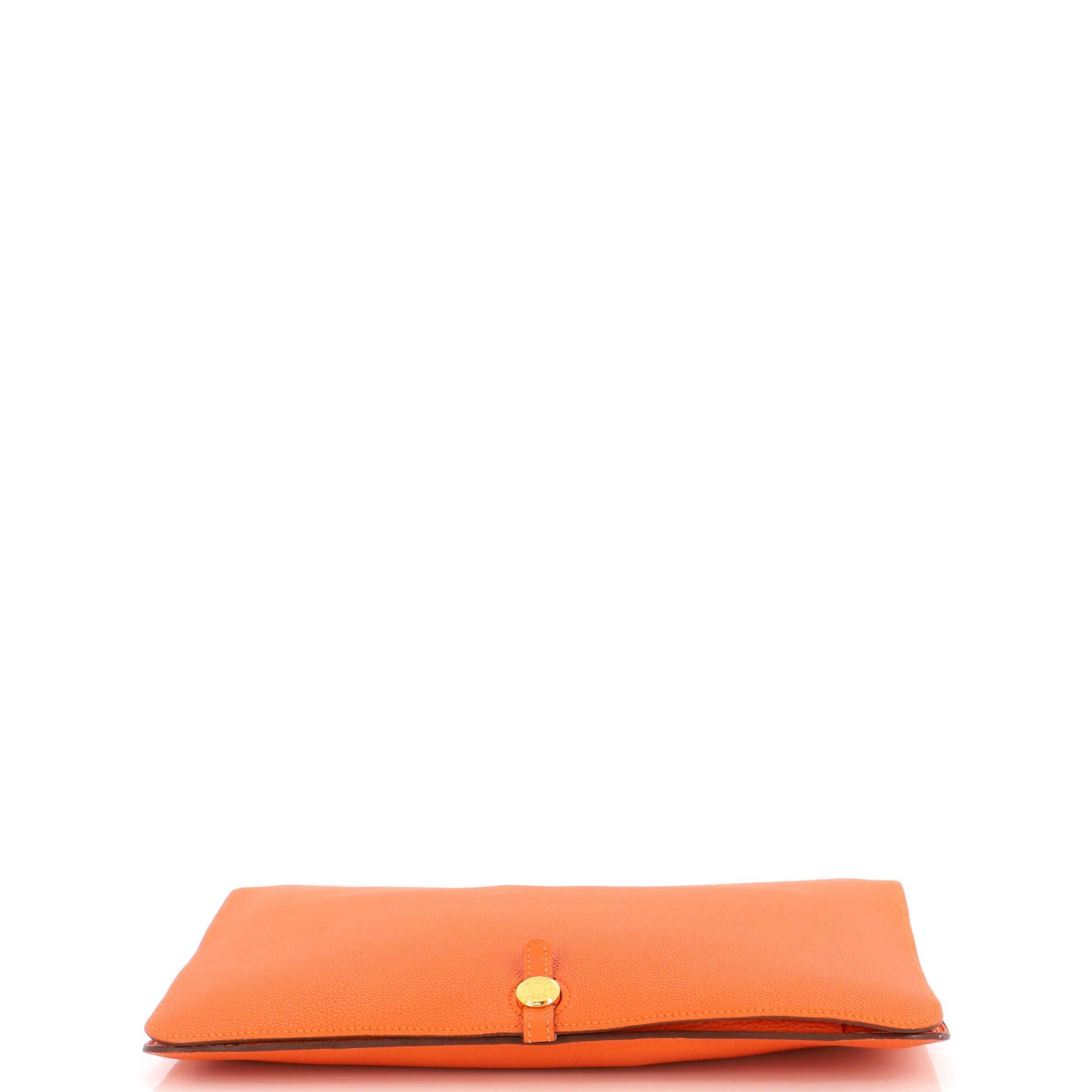 Women's Hermes Dogon Portfolio Leather