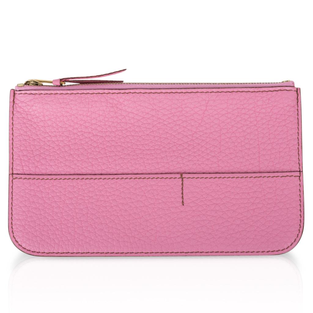 Hermes Dogon Wallet Coveted 5P Pink GM Togo Gold Hardware new at ...