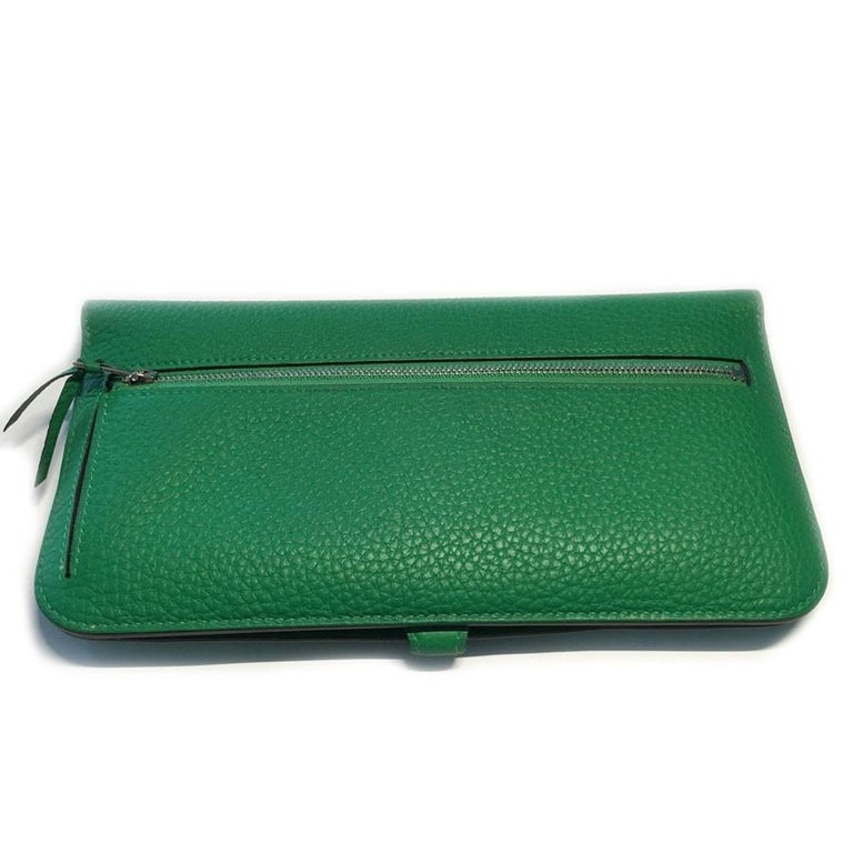 Hermes Dogon Wallet in Green Togo Leather at 1stDibs hermes wallet
