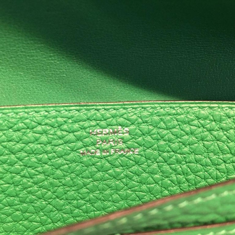 Hermes Dogon Wallet in Green Togo Leather at 1stDibs | hermes wallet ...