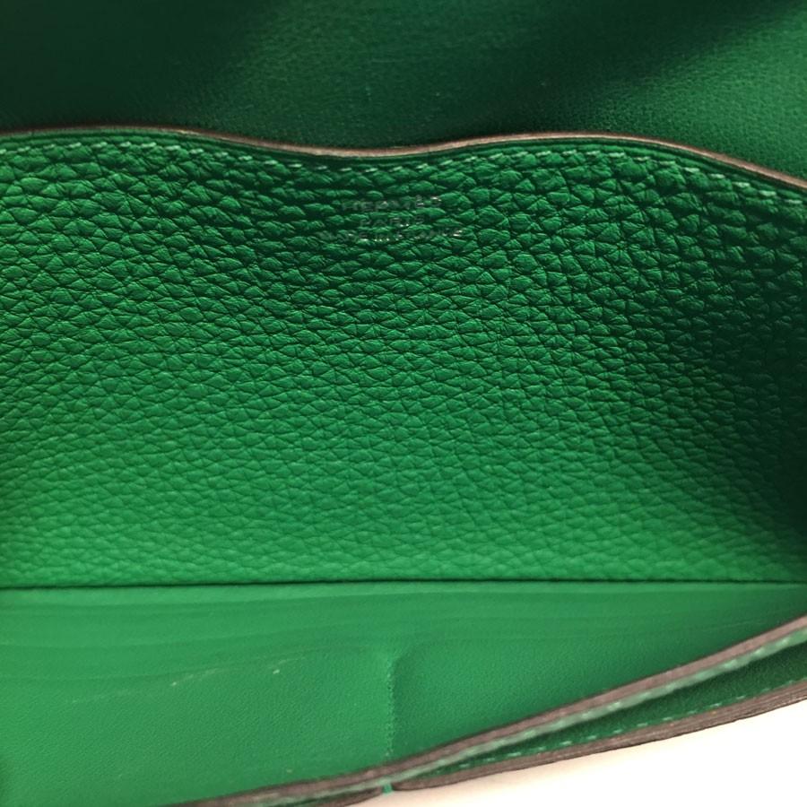 Hermes Dogon Wallet in Green Togo Leather 2