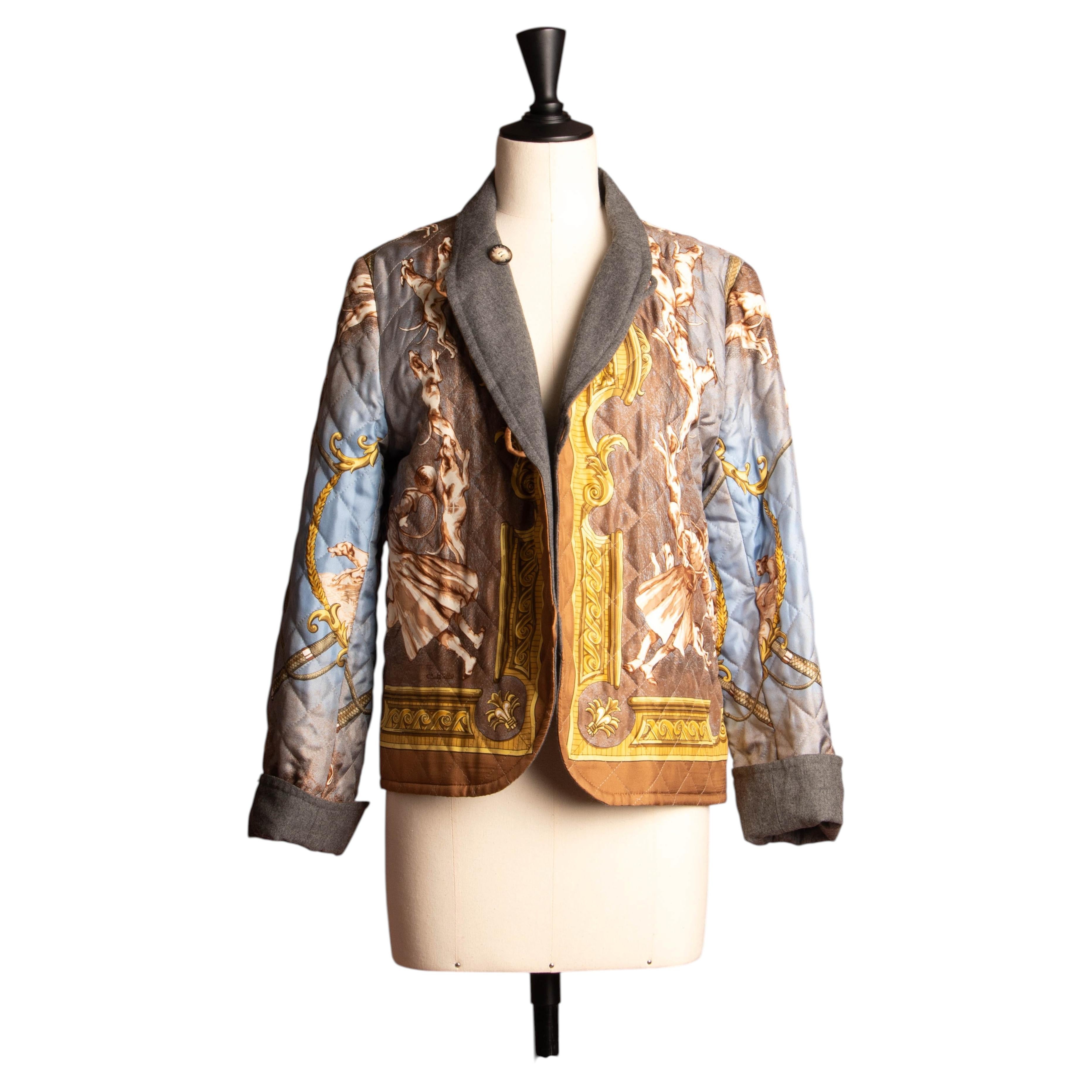 Hermès "Dogs and Valets" jacket by Charles J. Hallo circa 1963 For Sale