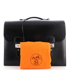 Hermes Double Buckle Sac a Depeches Bag Box Calf 41