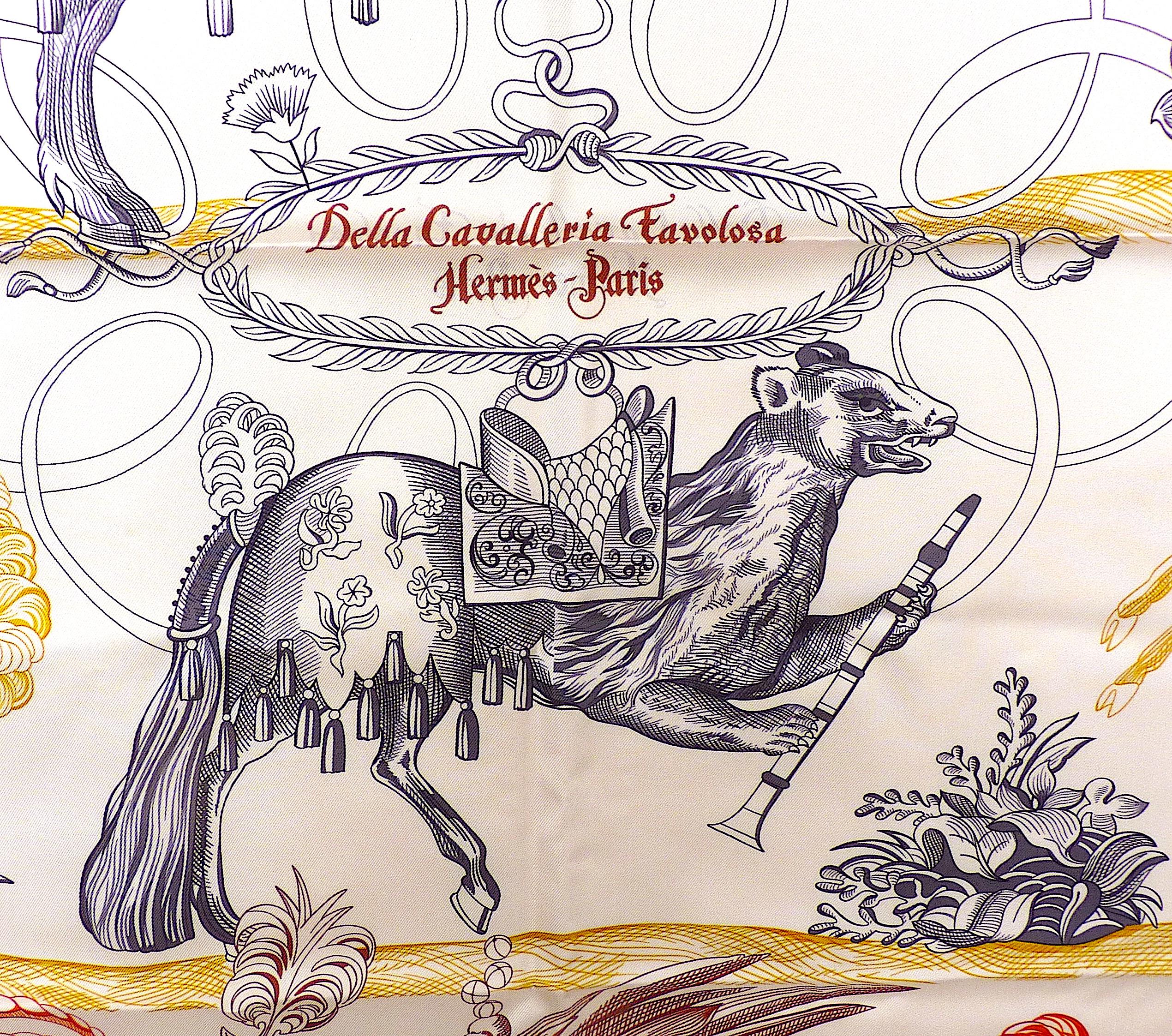 Beige Hermes Double Face Scarf BRAND NEW with Box 