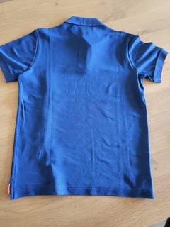 Hermes Double Game Technical Polo Shirt Royal Blue Size S