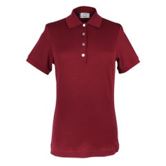 Hermes Double Jeu Technical Polo Rouge H Top M New w/Tag