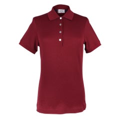 Hermes Double Jeu Technical Polo Rouge H Top M neu mit Etikett